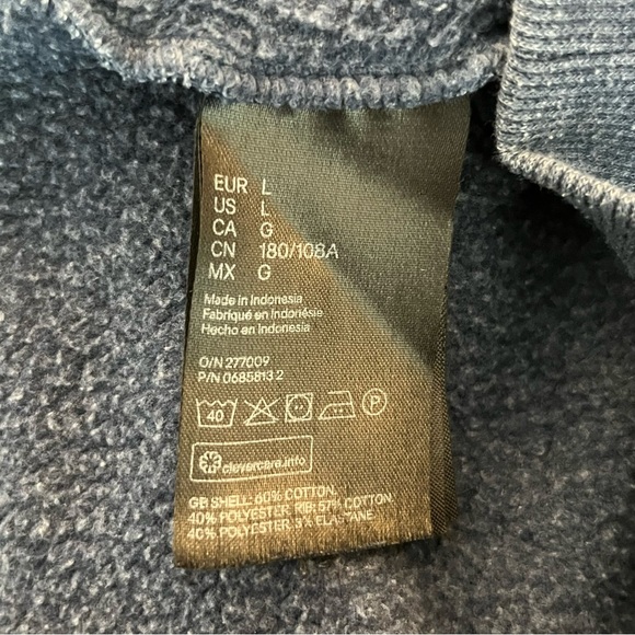 H&M Dark Blue Regular Fit Long Sleeve Sweatshirt - Picture 9 of 11